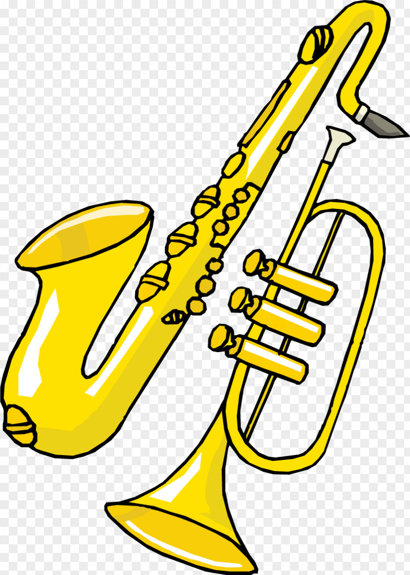 Cartoon Saxophone Vector Jazz Clip Art PNG
