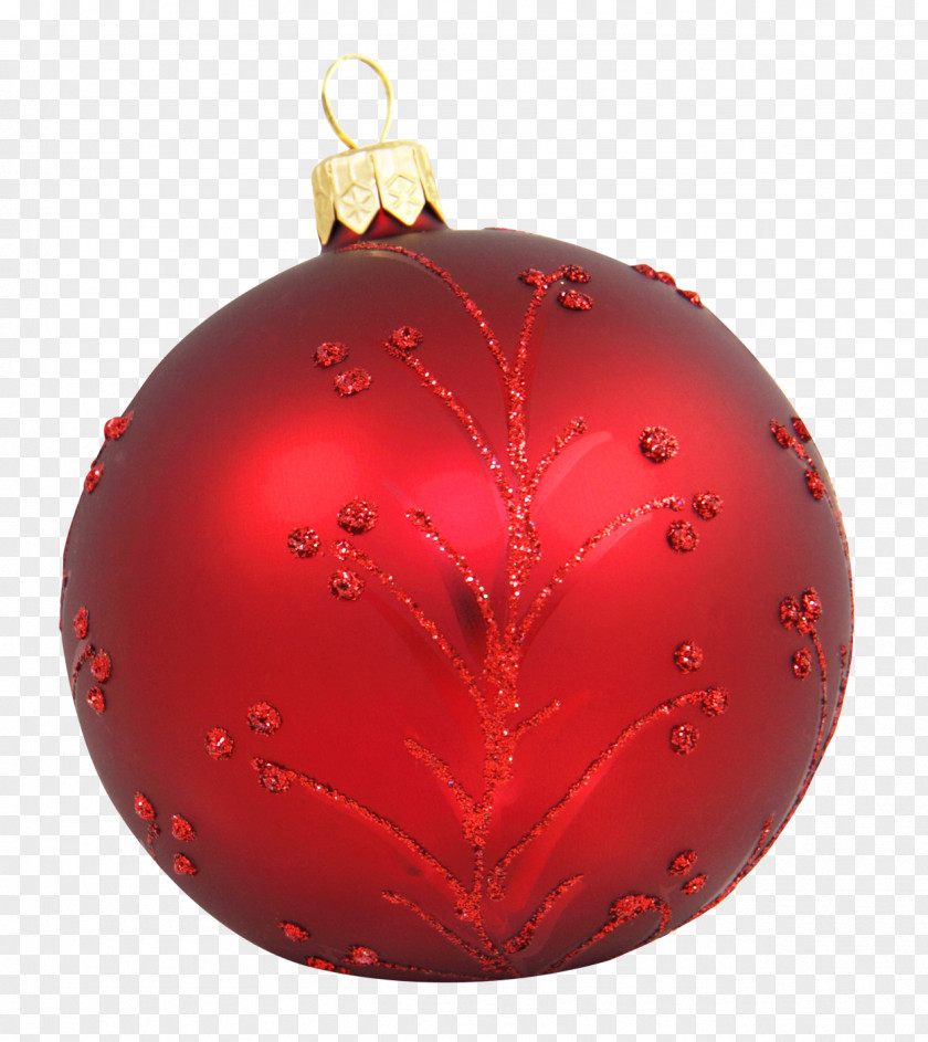 Christmas Ball Ornament Red PNG