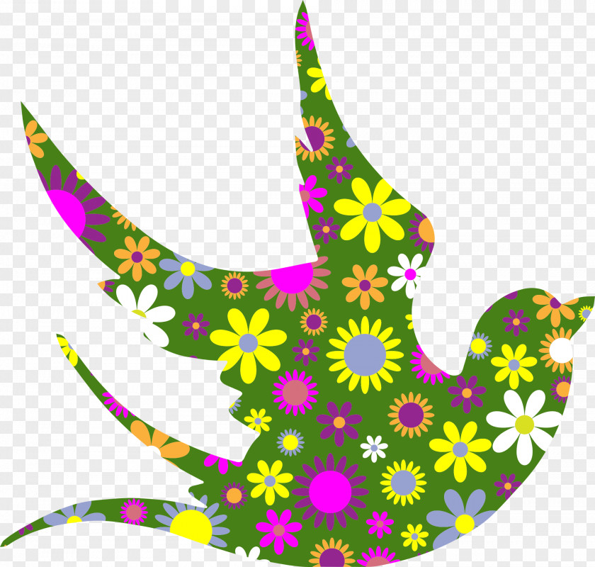 DOVE Thumb Signal Flower Clip Art PNG