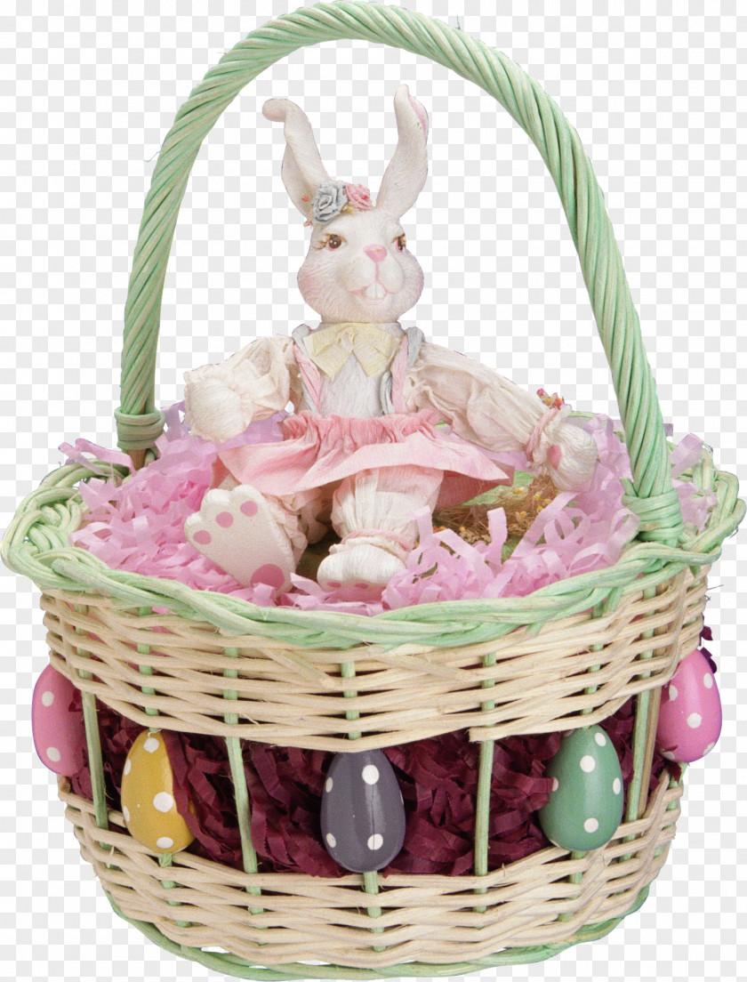 Easter Basket Bunny PNG