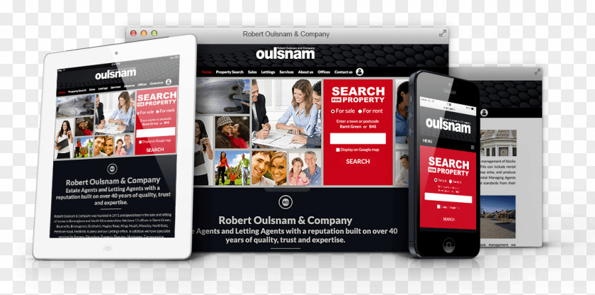 Estate Agent Responsive Web Design PNG