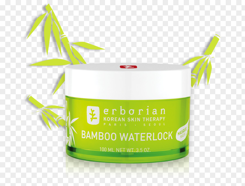 Mask Erborian Bamboo Waterlock Cream Facial Cosmetics PNG