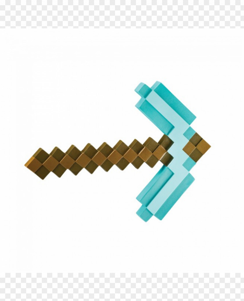 Minecraft Pickaxe Video Game Toy Foam Weapon PNG
