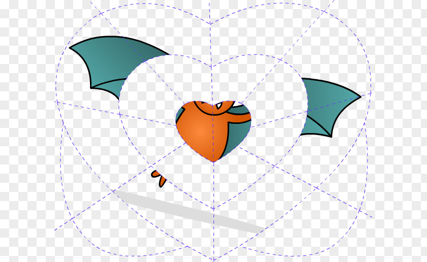 Cute Bat Printables Colored Clip Art Line Heart Animal Angle PNG