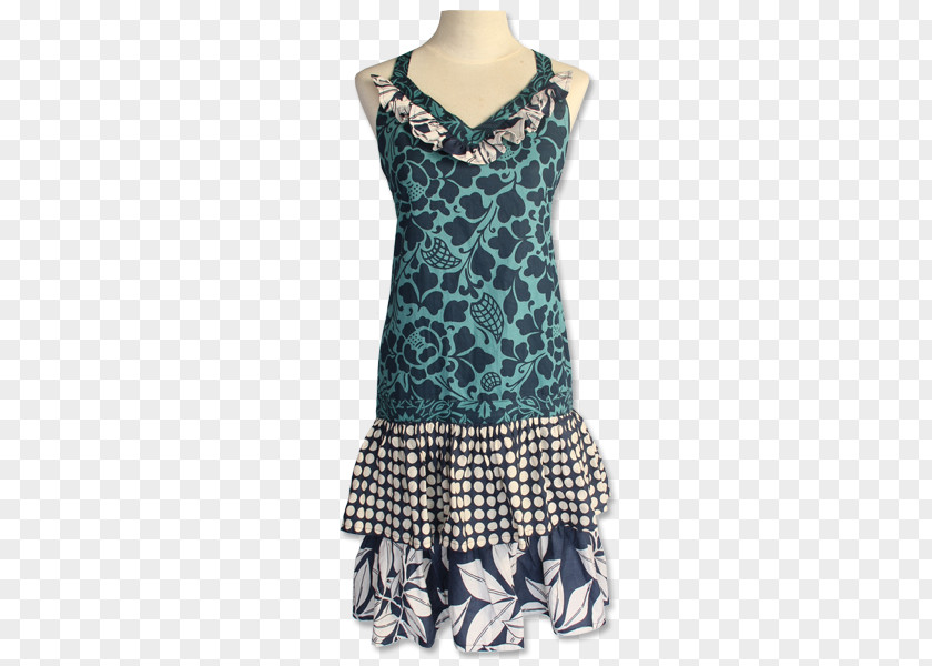 Dress Apron Blue Indigo Red PNG