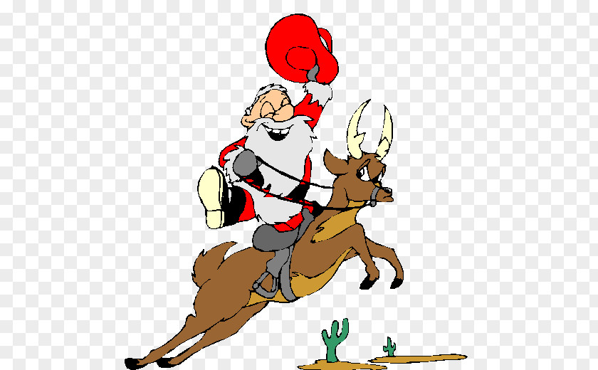 Cowboy Christmas Cliparts Santa Claus Snowman Clip Art PNG