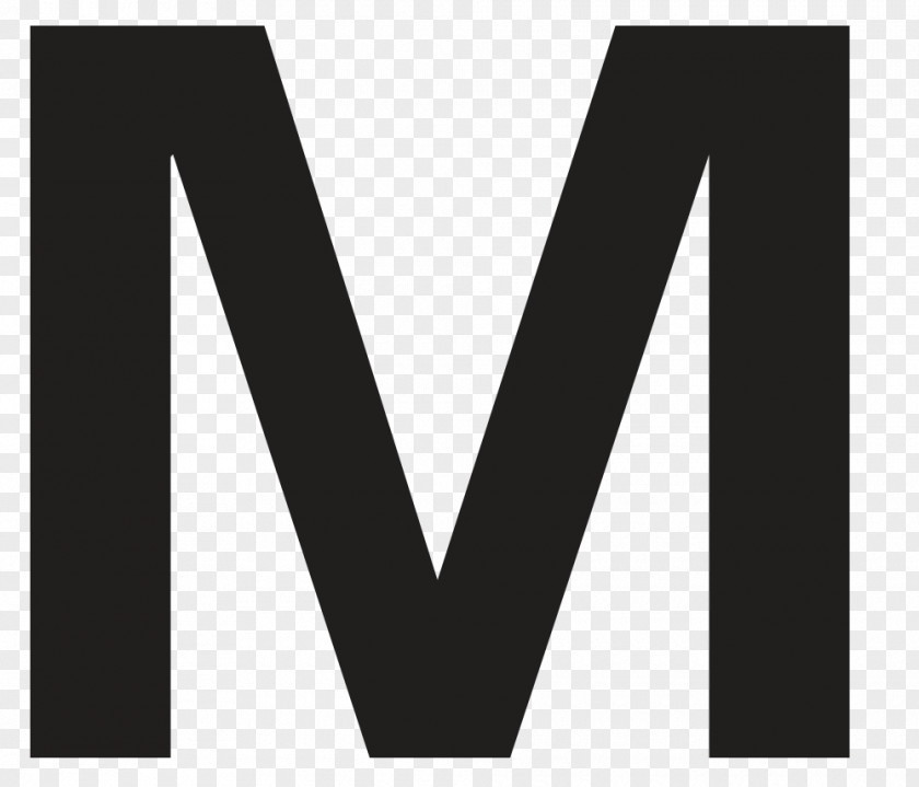M Logo Brand Line Font PNG