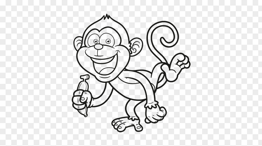 Monkey Drawing Cartoon Clip Art PNG
