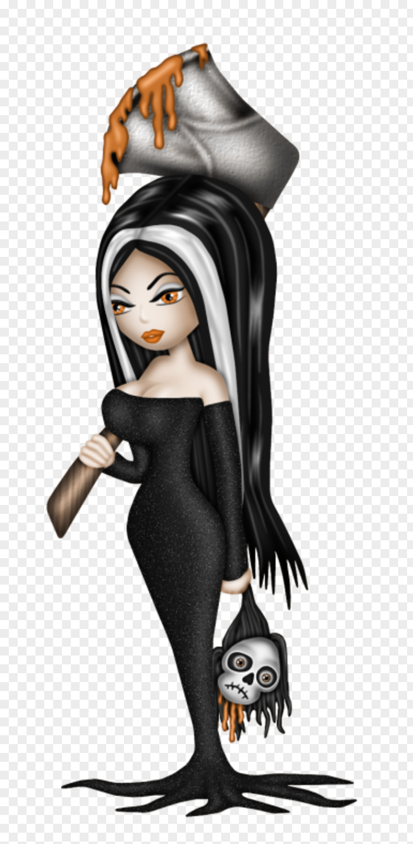 Mort Cartoon Morticia Addams PNG