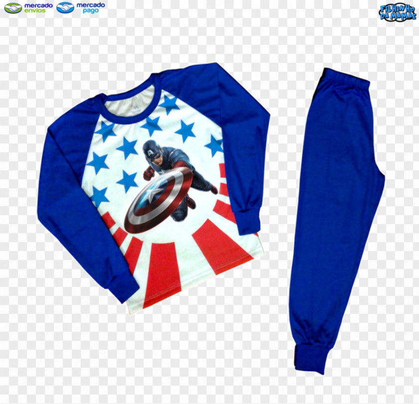 Pijama Paper T-shirt Sticker Sportswear Captain America PNG