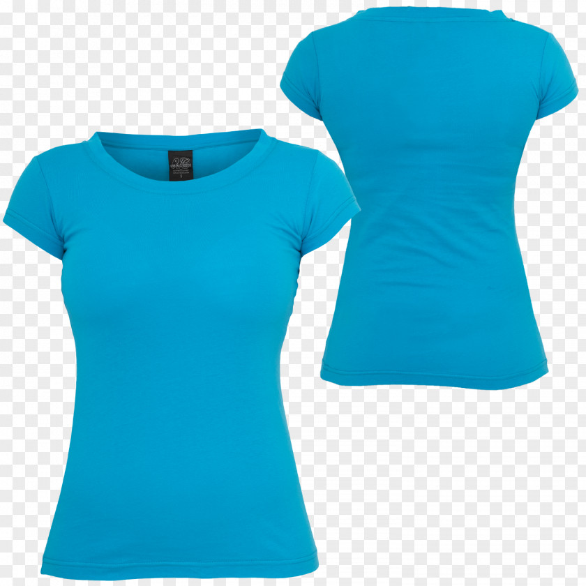 T-shirt Clothing Sleeve Teal PNG