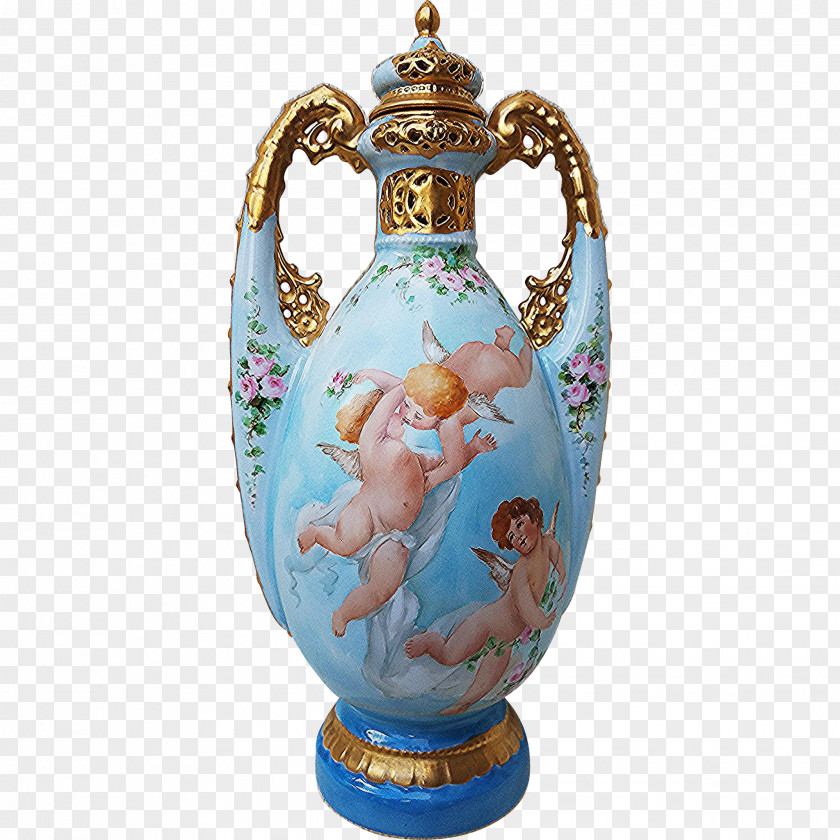 Vase Pottery Porcelain Urn Figurine PNG