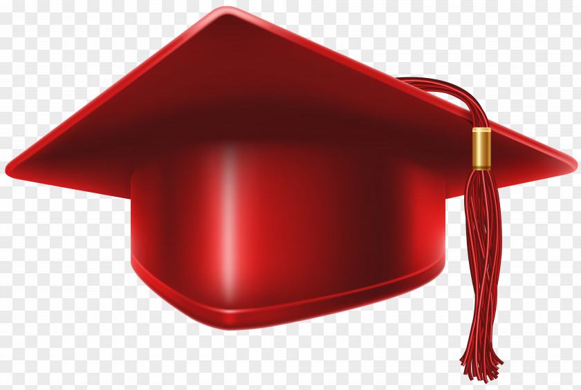 Red Graduation Cap Clip Art Image PNG