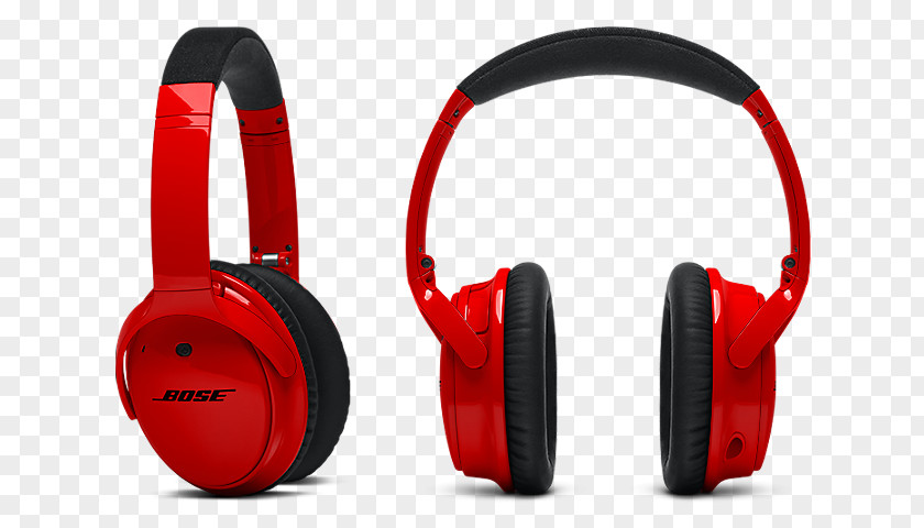 Red Headphones Bose QuietComfort 25 Noise-cancelling Corporation PNG