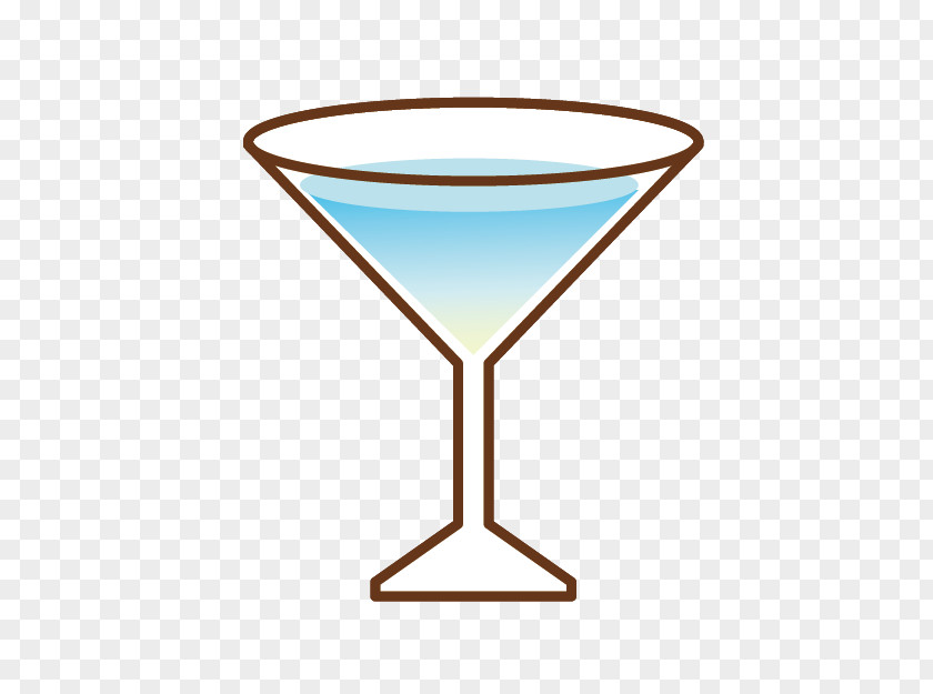 Cartoon Cocktail Martini Glass PNG