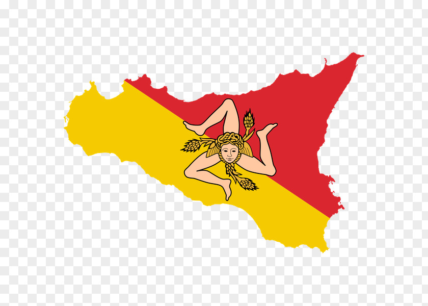 Flag Of Sicily Trinacria Sticker Sicilian Cuisine PNG