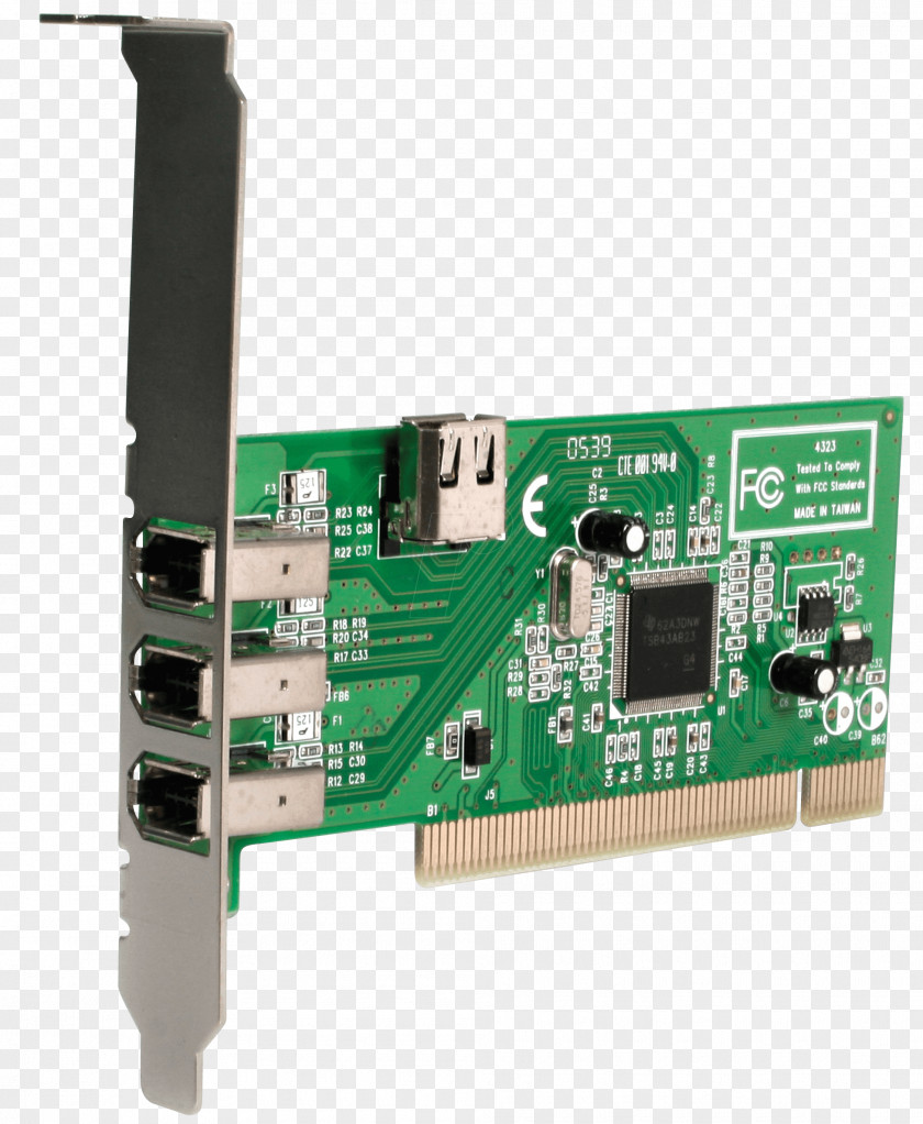 USB IEEE 1394 Conventional PCI ExpressCard Computer Port Expansion Card PNG