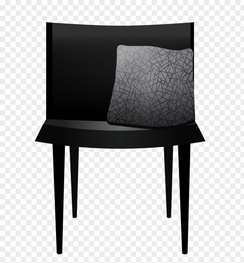 Black Furniture Sofa Vector Material Table Chair Couch PNG