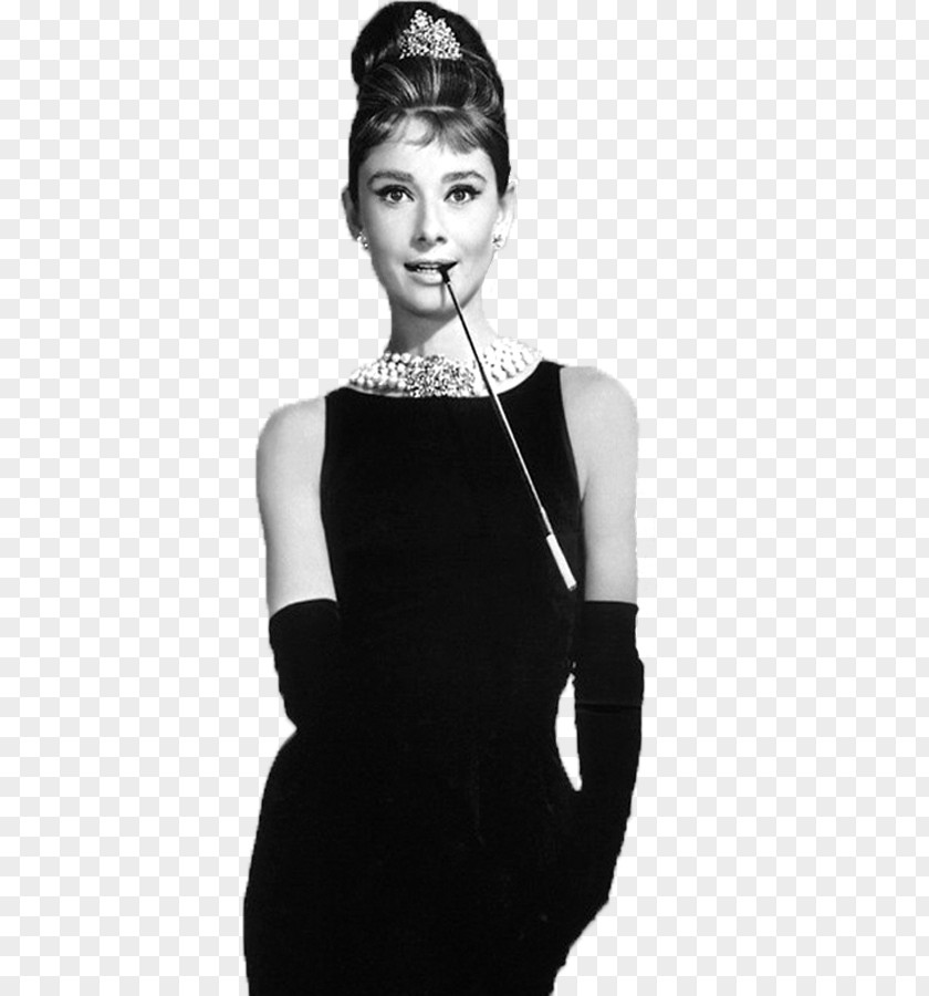 Coco Chanel Black Givenchy Dress Of Audrey Hepburn The Story Breakfast At Tiffany's Film PNG