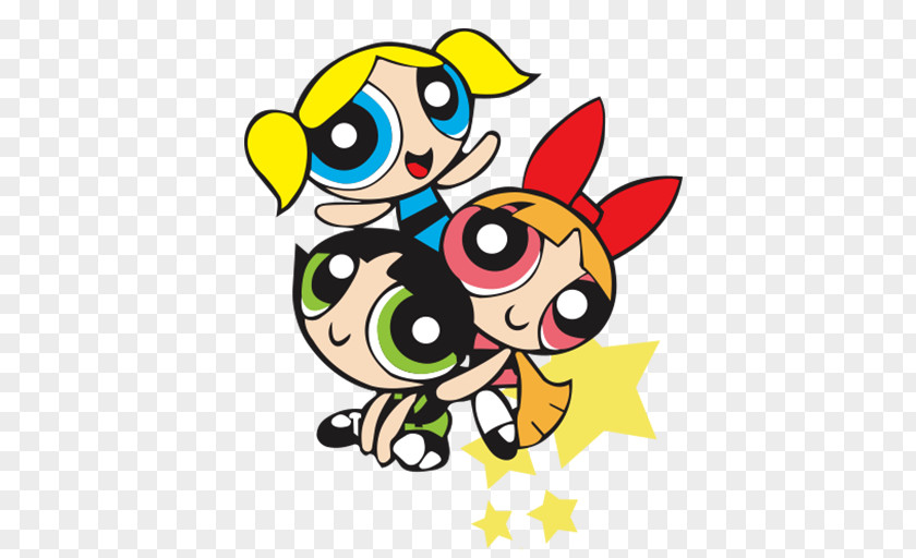 Pop Team Epic Jojo Mojo Blossom, Bubbles And Buttercup Image Decal PNG