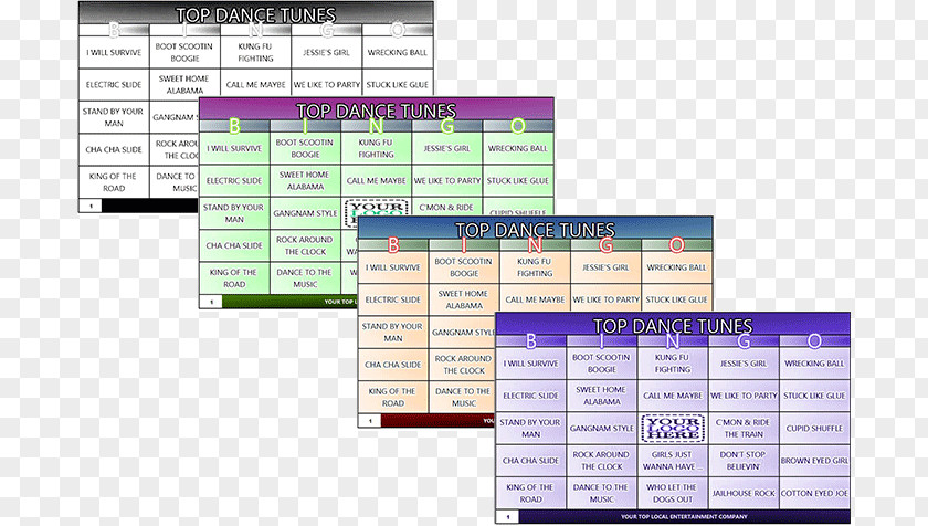 Simple Business Card Material Bingo Game Computer Program Screenshot PNG