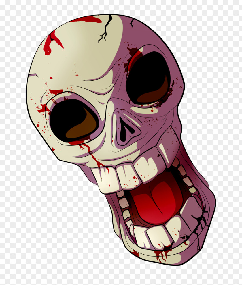 Cartoon Skull Rendering Clip Art PNG