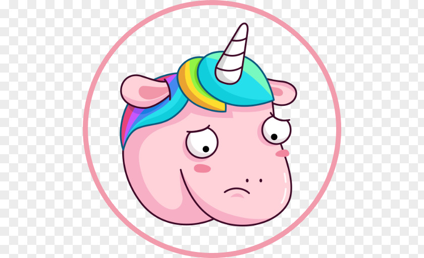 Unicorn Sticker Telegram Horse VKontakte PNG