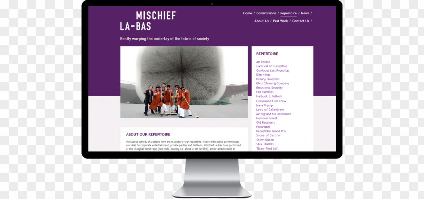 Mischief Theatre La-Bas Multimedia Content Management System Computer Monitors PNG