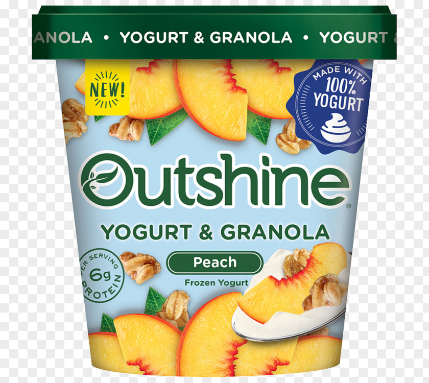 Peach Yogurt Frozen Açaí Na Tigela Granola Cream Milk Substitute PNG