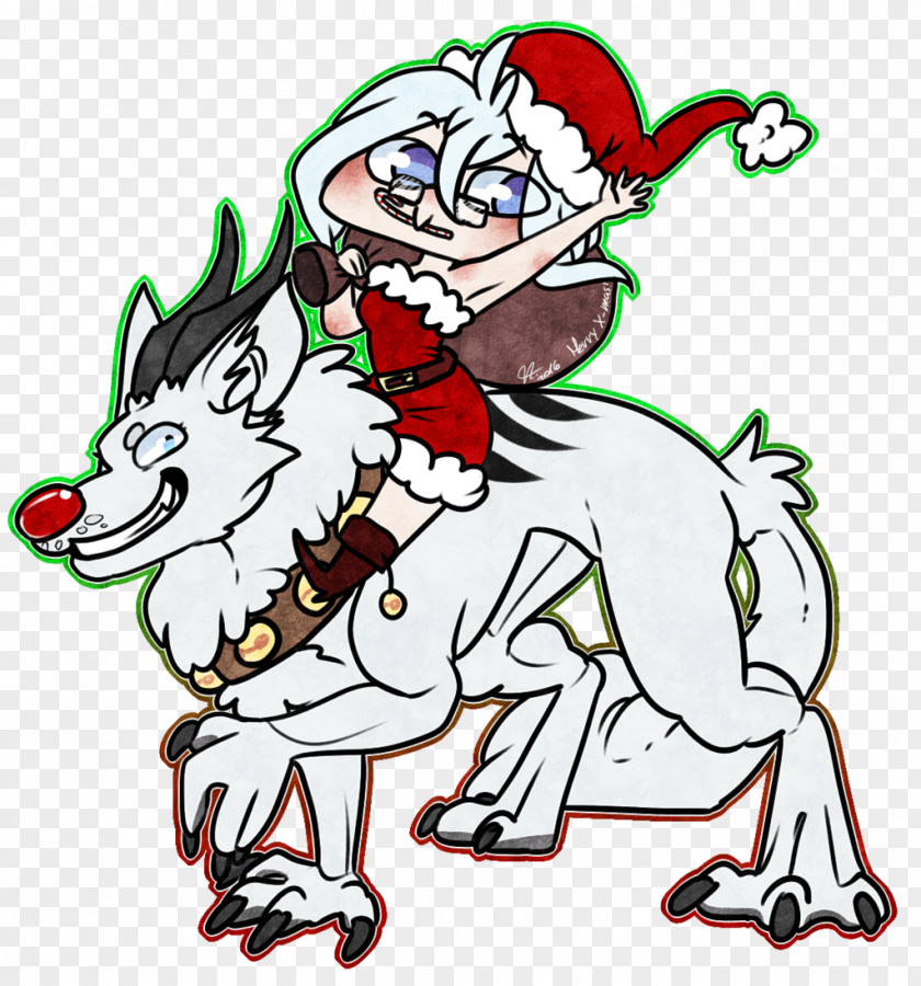 Dog Clip Art Canidae Illustration Santa Claus PNG