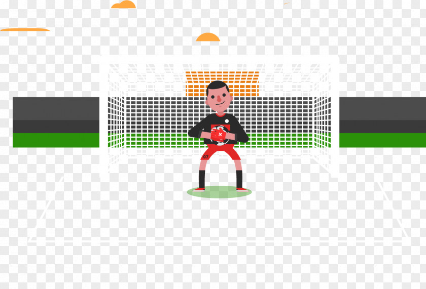 Vector Football Game Goalkeeper PNG