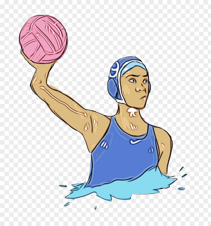 Volleyball Player Physical Fitness Girl Cartoon PNG
