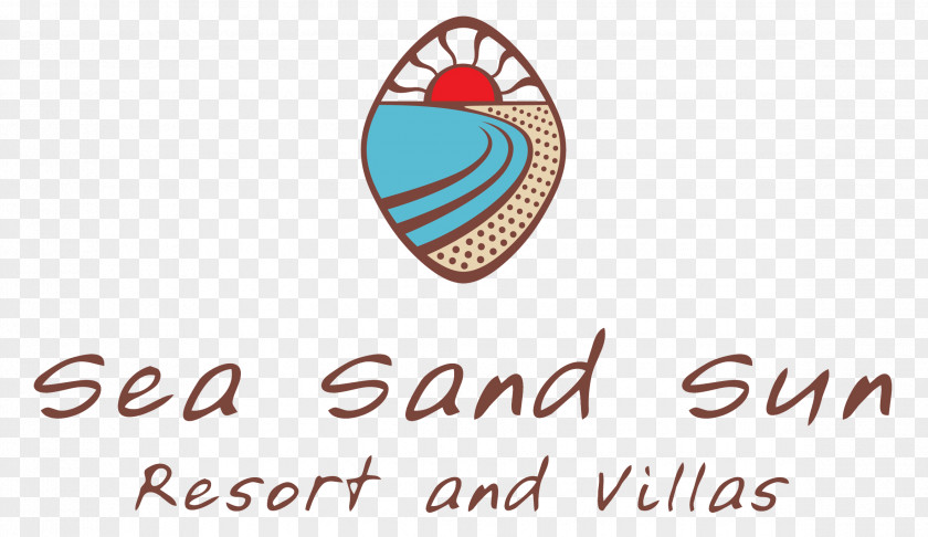 Beach Logo Brand Sea Sand Sun Resort & Villas Font PNG