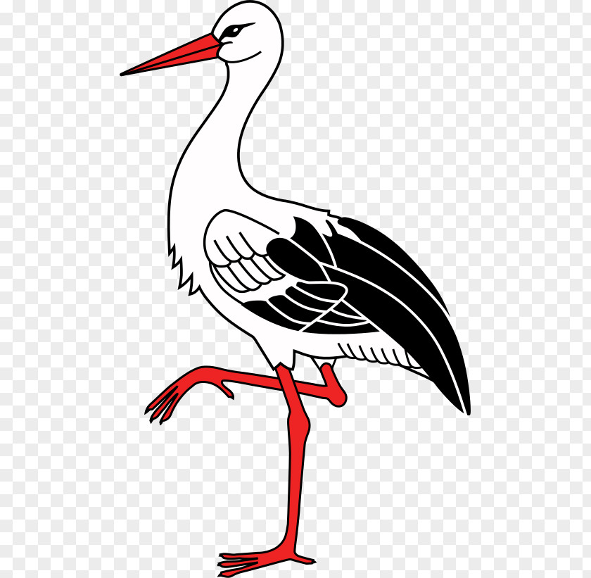 Bird Marabou Stork White Clip Art PNG