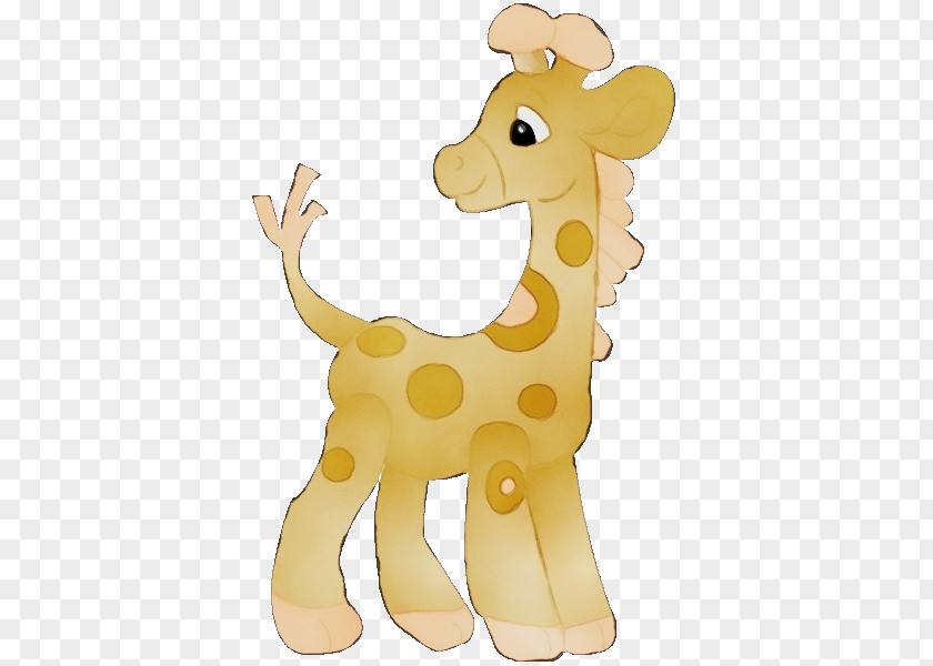 Tail Wildlife Giraffe Giraffidae Animal Figure Yellow Toy PNG