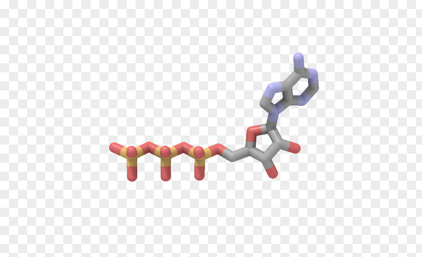 Adenosine Triphosphate QuteMol PNG