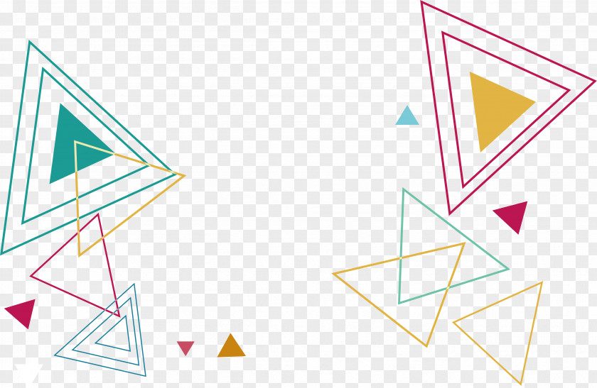 Color Lines Triangle Pattern Euclidean Vector Computer File PNG
