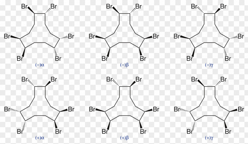 Hexabromocyclododecane Symmetry Structure Isomer Pattern PNG