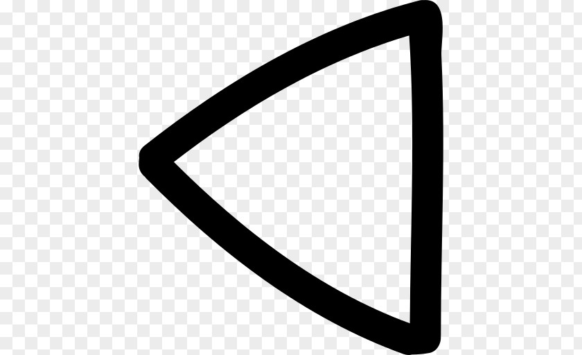 Arrow Icon Left Triangle Geometric Shape PNG