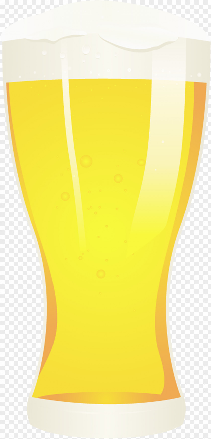 Bubbling Beer Glass Pint Yellow PNG