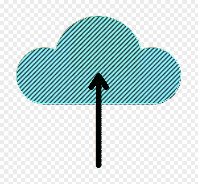 Cloud Computing Icon Communication And Media Up Arrow PNG