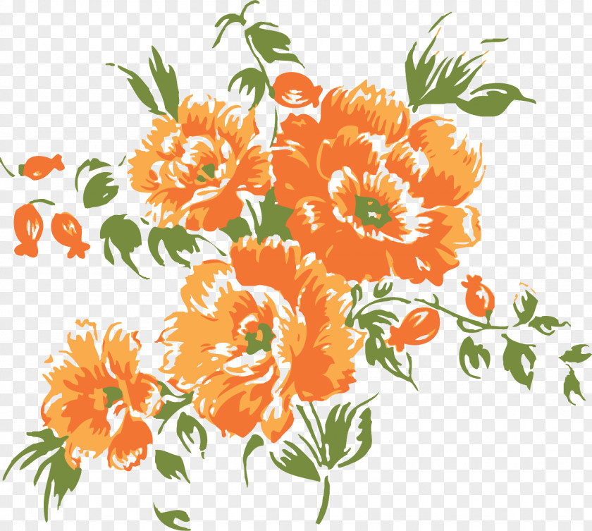 Flower Orange Blossom Clip Art PNG