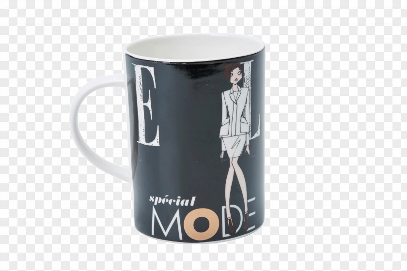 Mug Coffee Cup Bone China Fashion Elle PNG