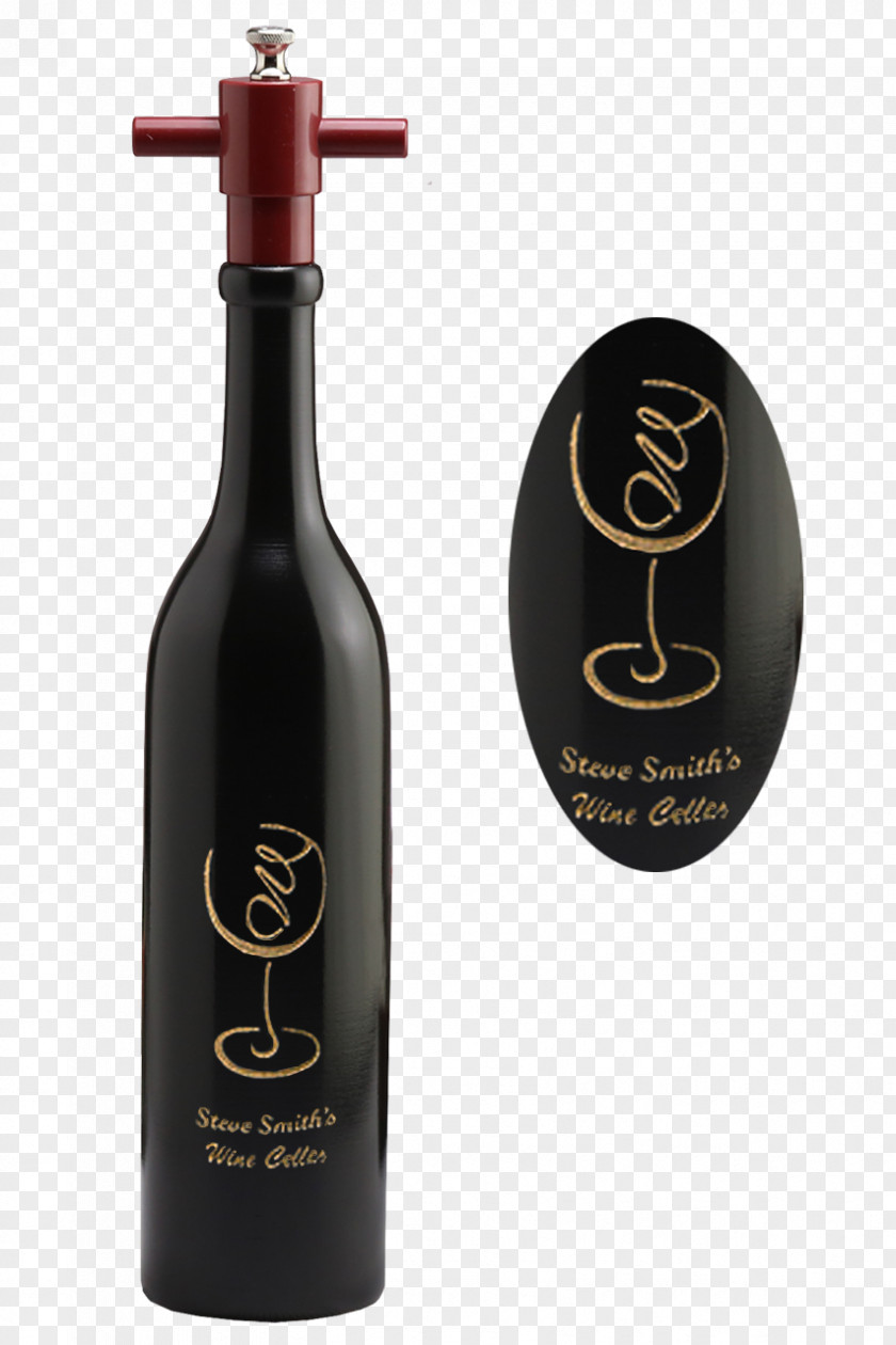 Wine Glass Bottle Black Pepper PNG