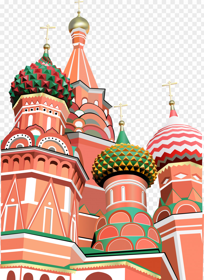 Castle Saint Basils Cathedral Moscow Stock Photography Illustration PNG