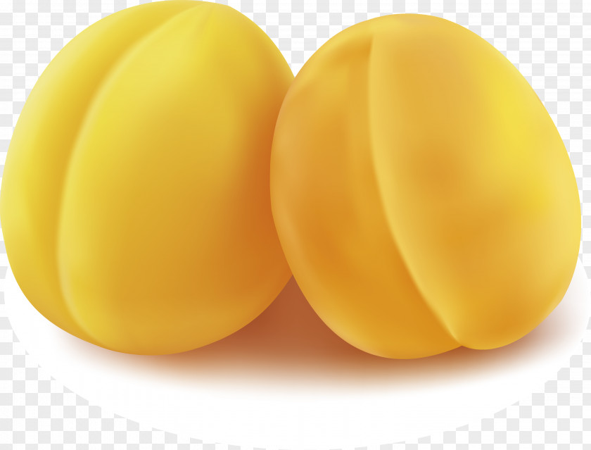 Peach Vector Yellow Commodity Fruit PNG