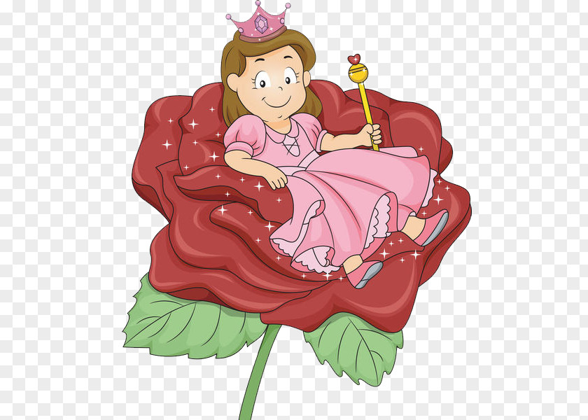 Princess On The Heart Child Euclidean Vector Illustration PNG