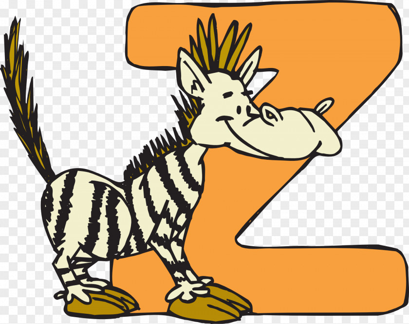 Zebra Z Letter Alphabet Clip Art PNG