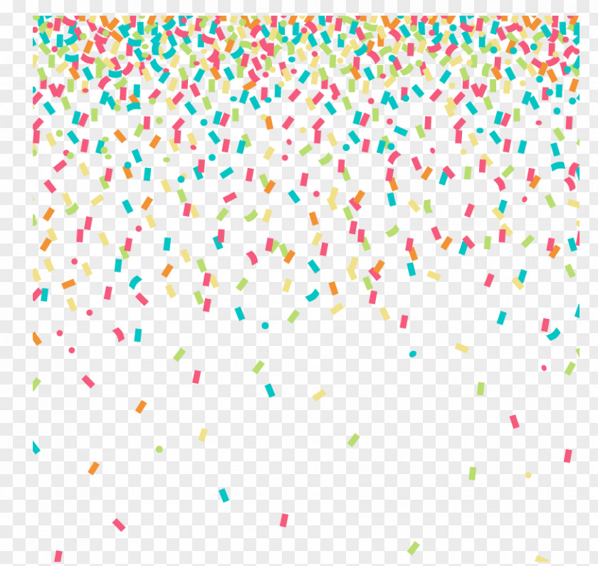 Colored Confetti Background Vector Material Clip Art PNG
