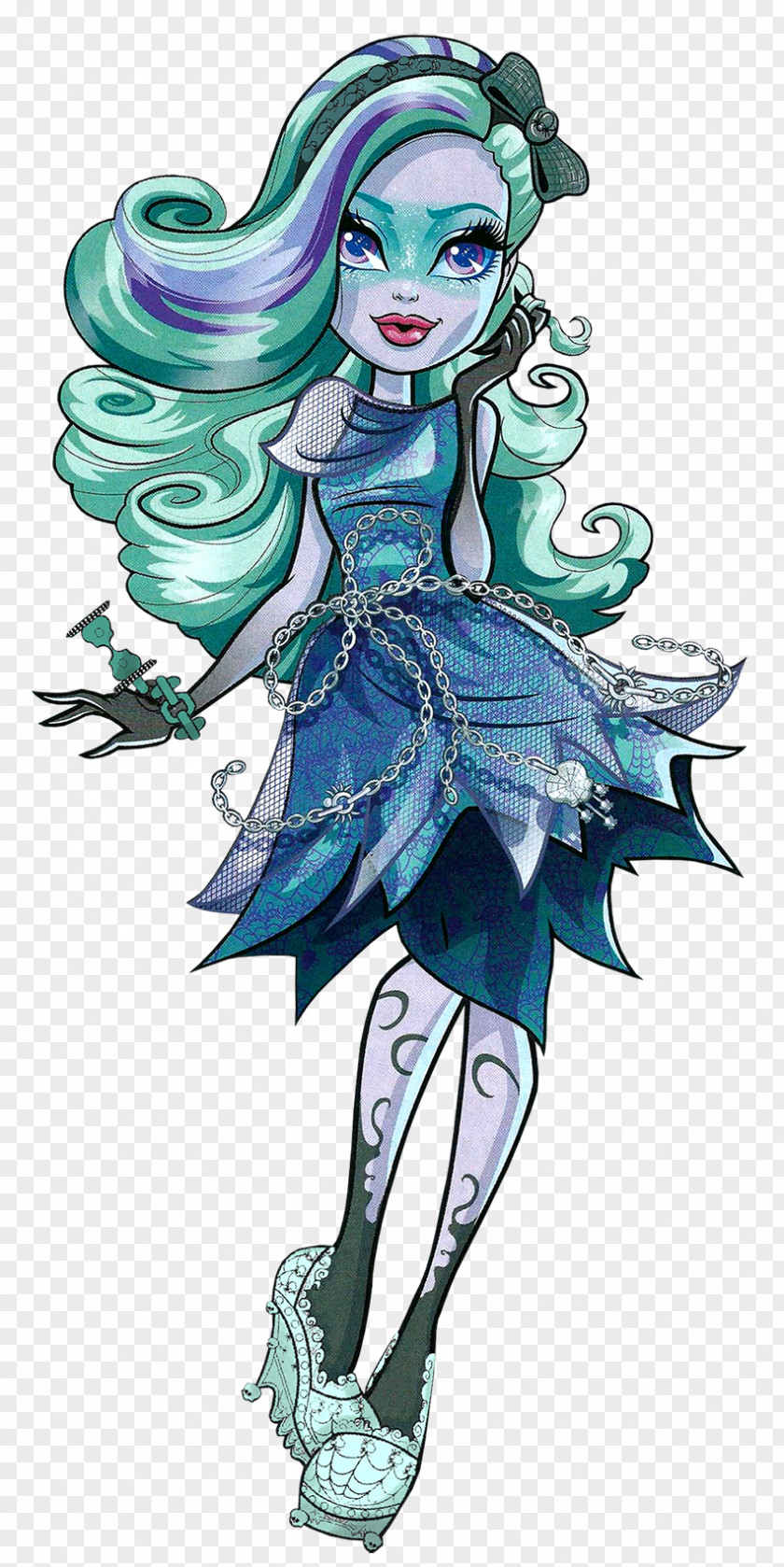 Doll Monster High Haunted Getting Ghostly Twyla Draculaura PNG